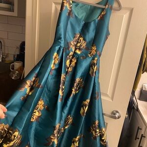 Chicwish Teal Satin Dress